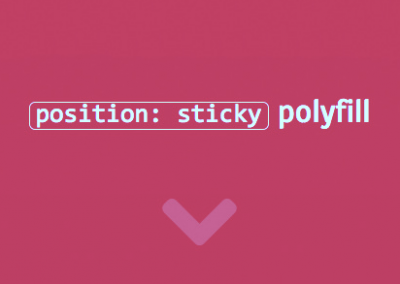 position: sticky polyfill