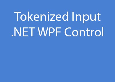 Tokenized Input .NET WPF Control